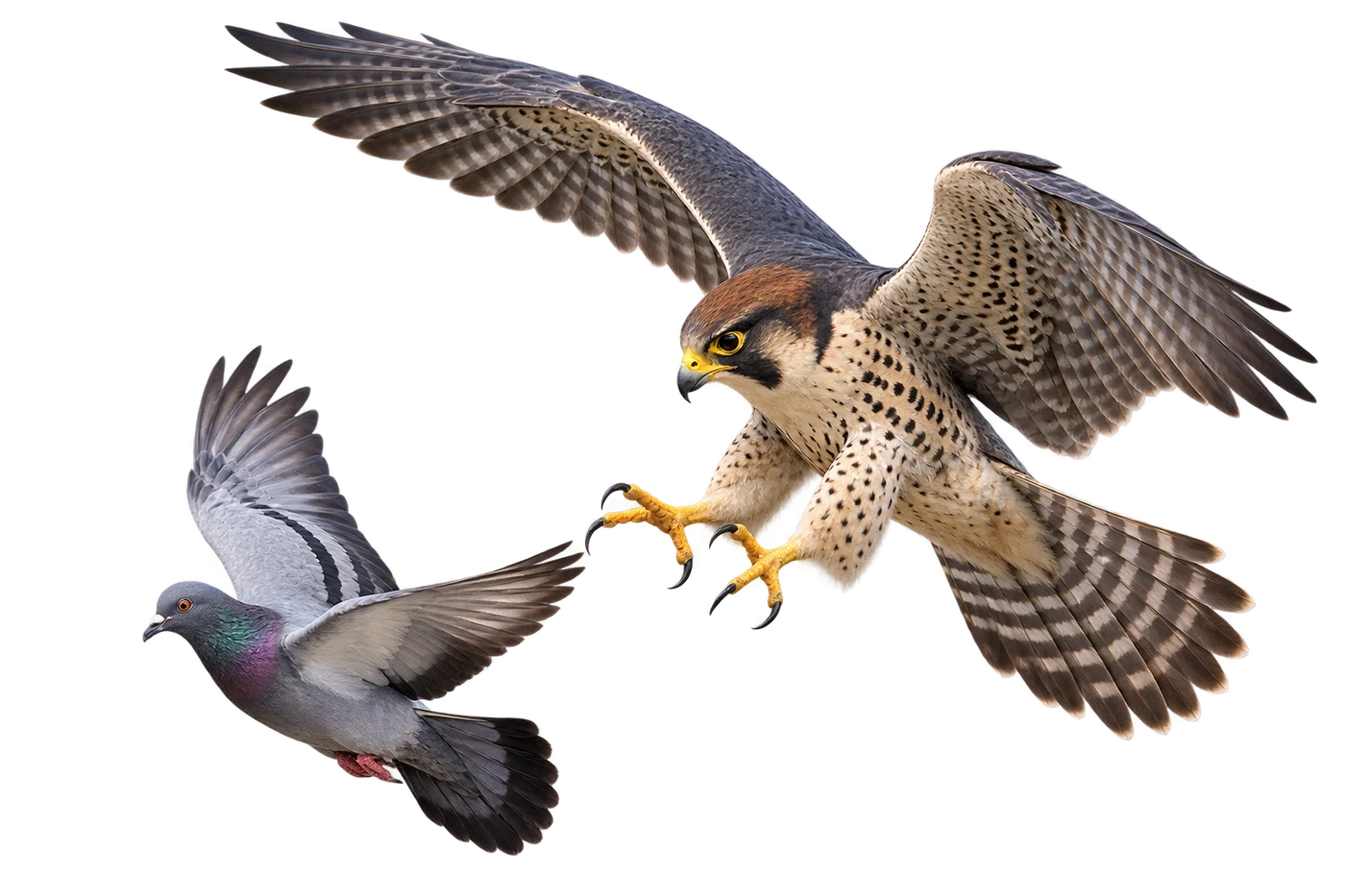 Lannerfalke: Verfolgungsjagd · Überraschungsjagd · Gemeinschaftsjagd · Aassuche
