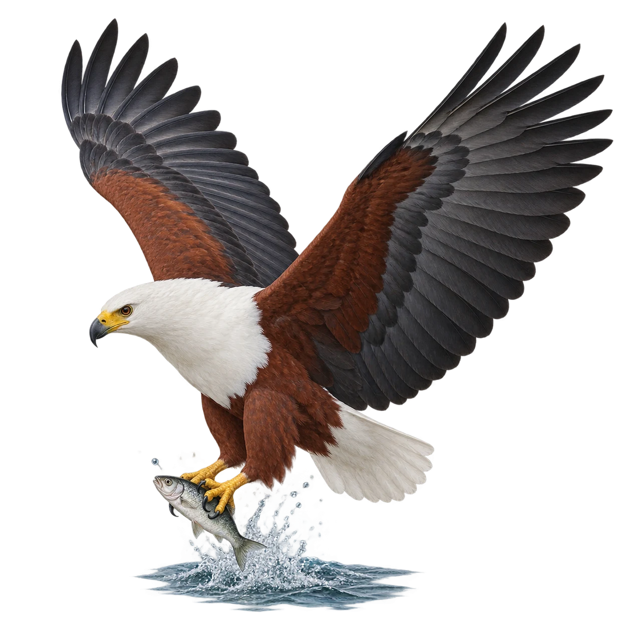Schreiseeadler: Fischfang · Ansitzjagd · Suchflug · Beuteraub · Aassuche