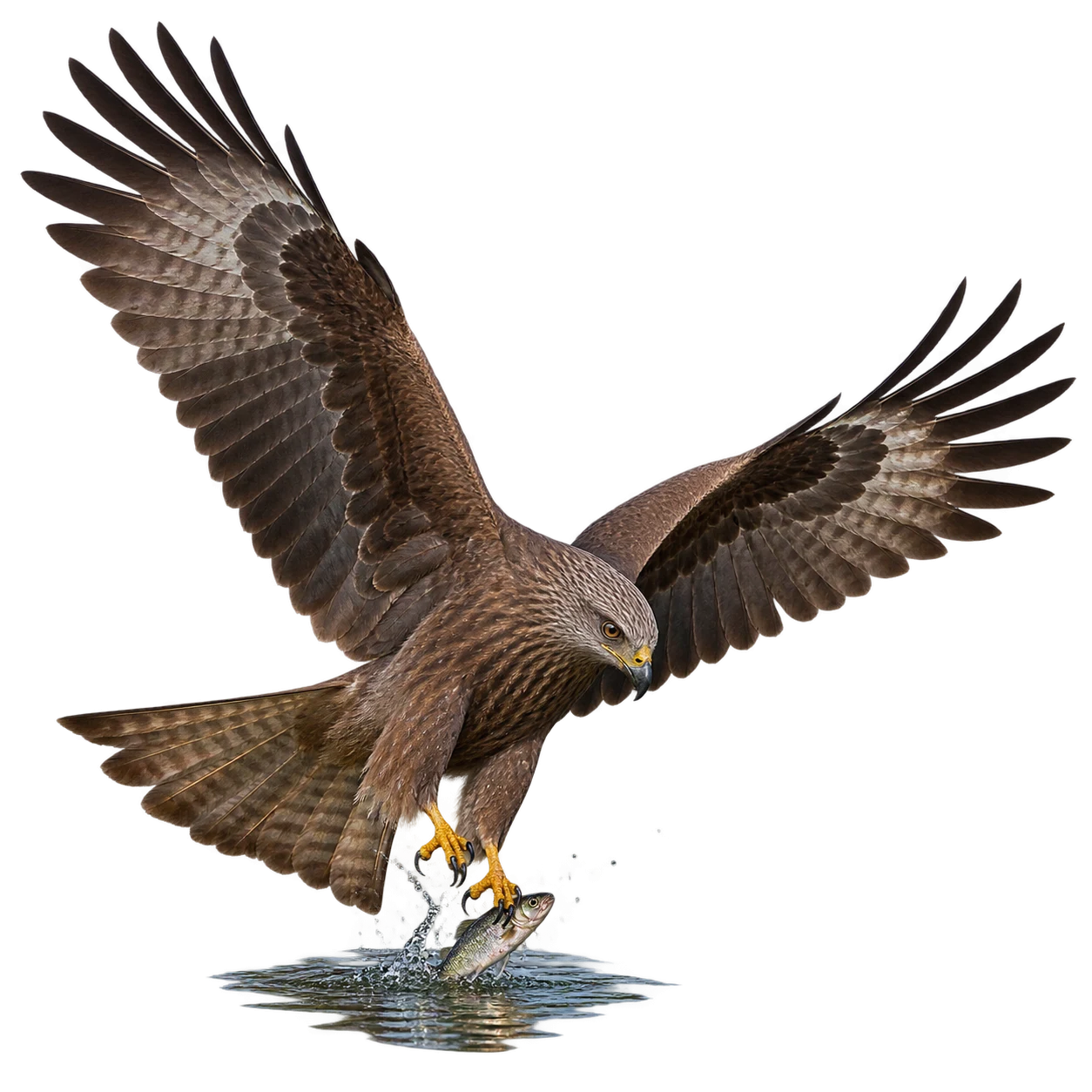 Schwarzmilan: Suchflug · Fischfang · Aassuche