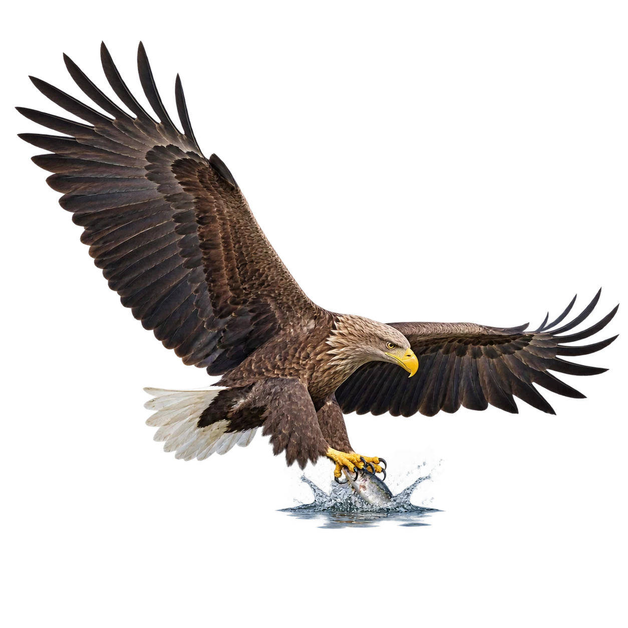 Seeadler: Fischfang · Ansitzjagd · Suchflug · Aassuche