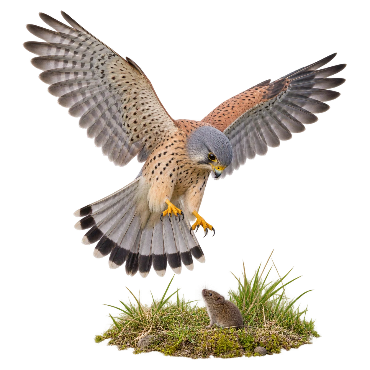 Turmfalke: Rüttelflug