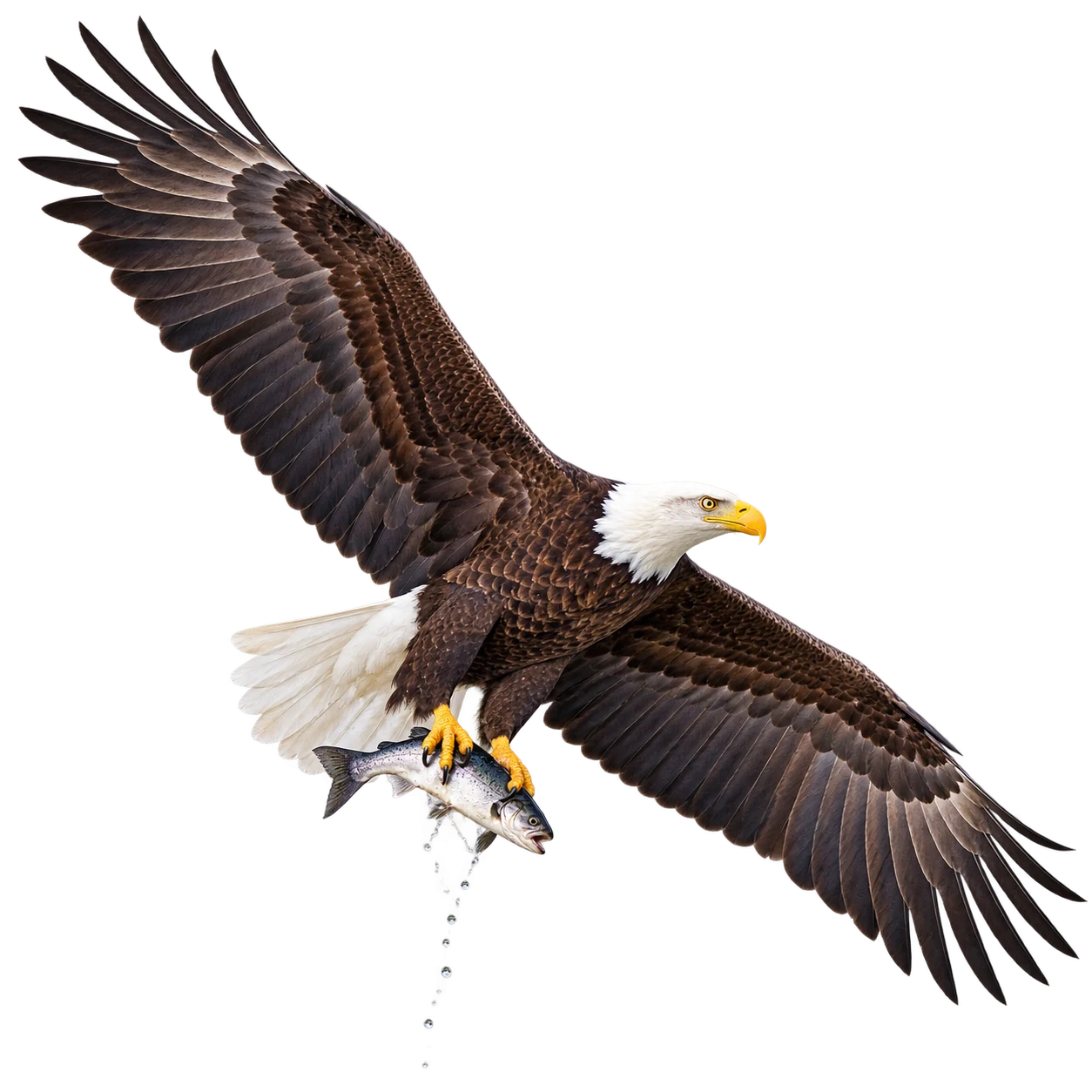 Weißkopfseeadler: Fischfang · Ansitzjagd · Suchflug · Beuteraub · Aassuche