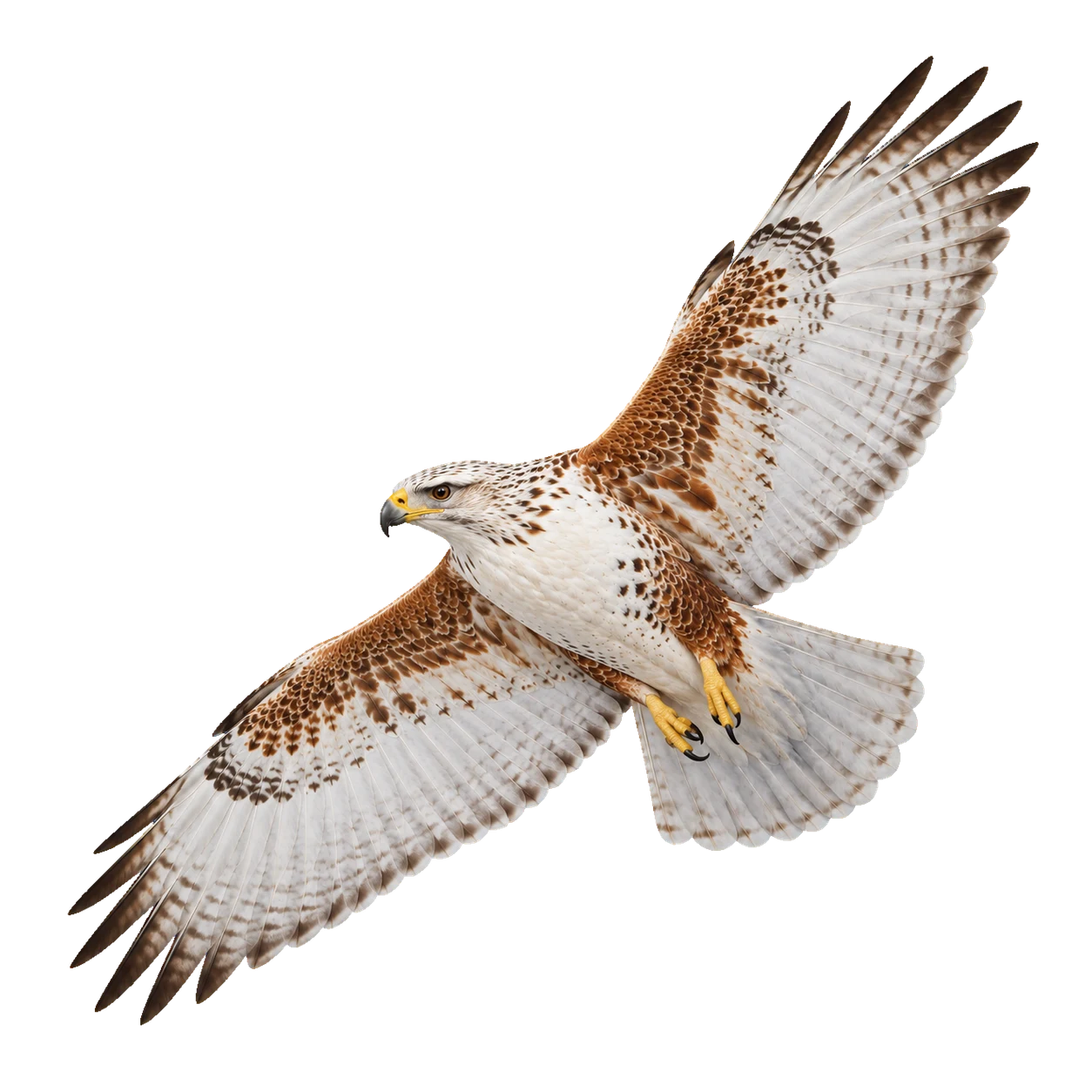 Königsbussard – Altvogel, Morphe Hell