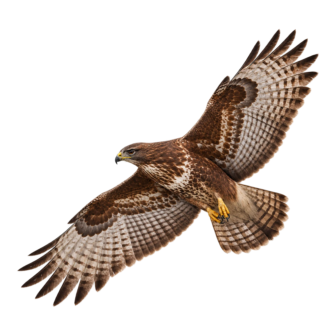 Mäusebussard – Altvogel, Morphe Mittel