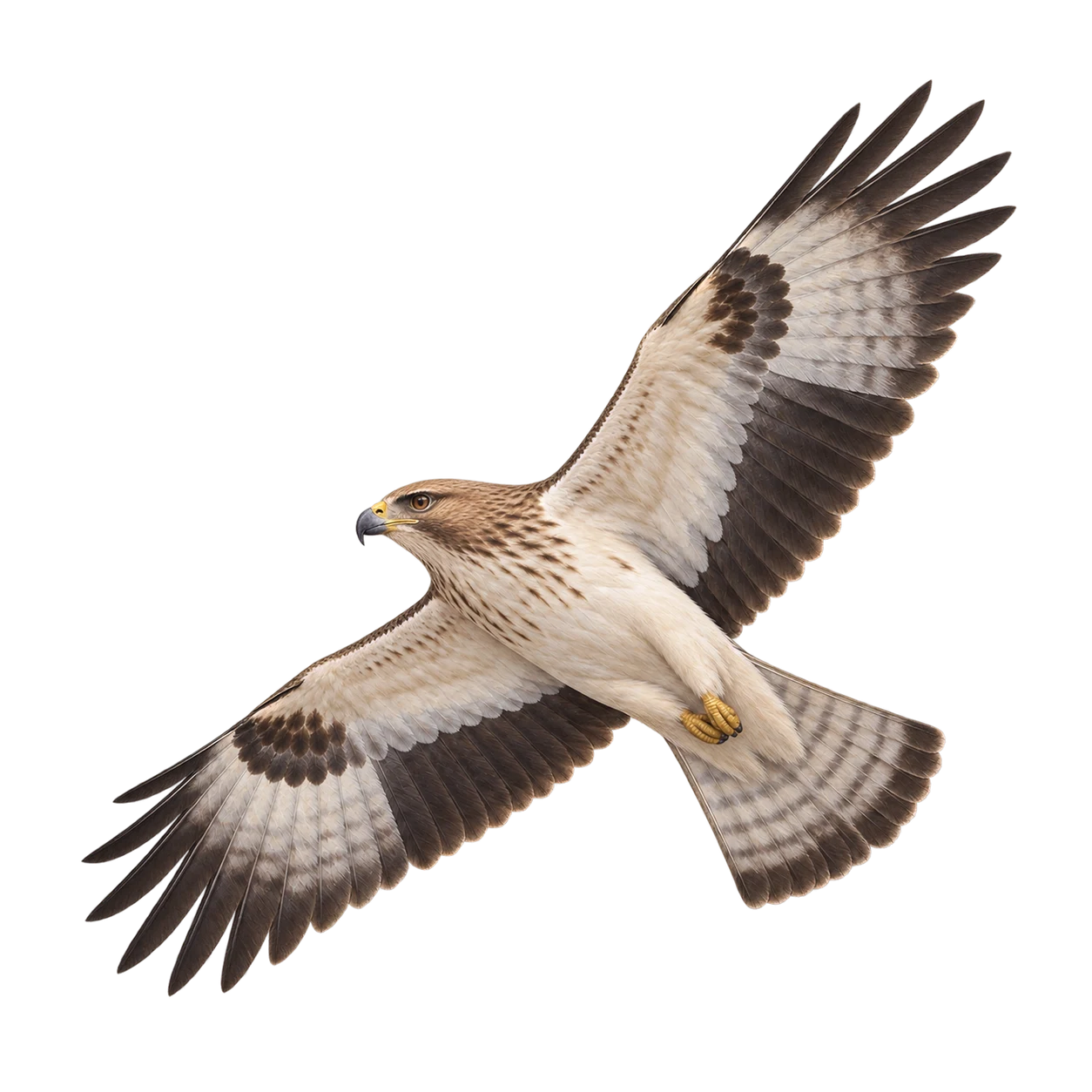 Zwergadler – Altvogel, Morphe Hell